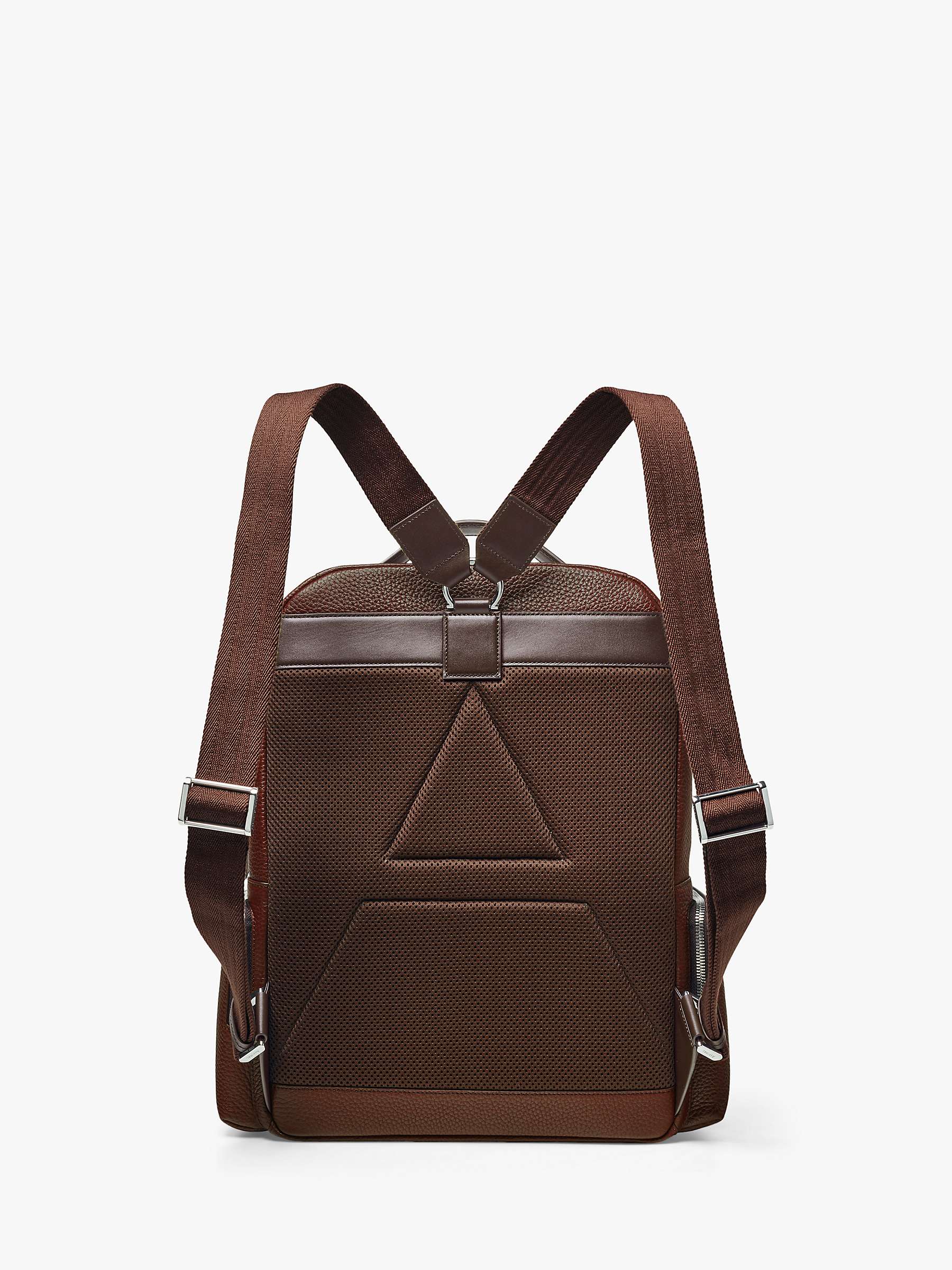 Buy Aspinal of London Reporter Zip Pebble Leather Backpack Online at johnlewis.com