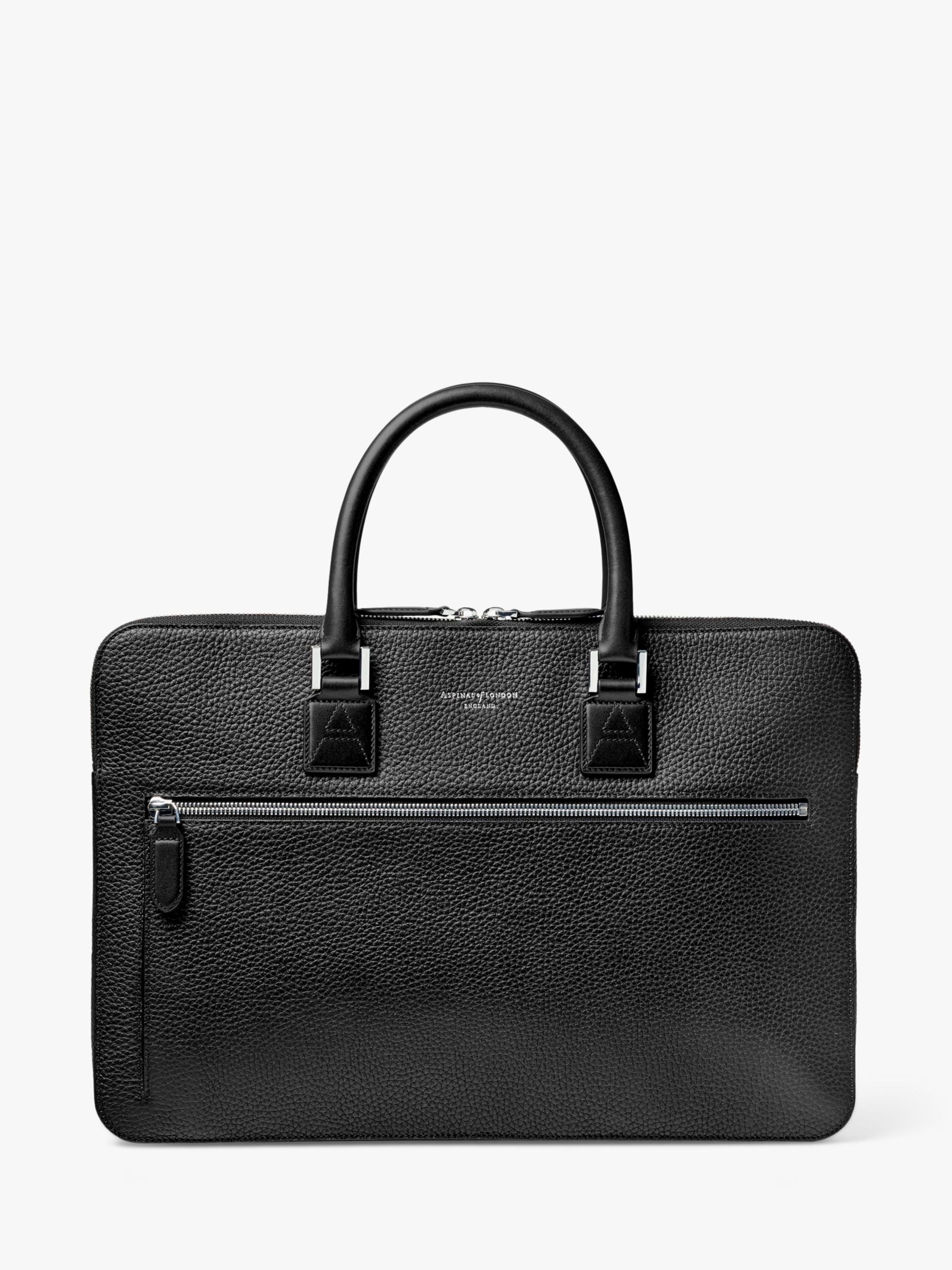 Buy Aspinal of London Connaught Folio Pebble Leather Document Case Online at johnlewis.com