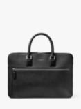 Aspinal of London Connaught Folio Pebble Leather Document Case, Black
