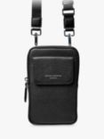 Aspinal of London Reporter Pebble Leather Crossbody Phone Bag