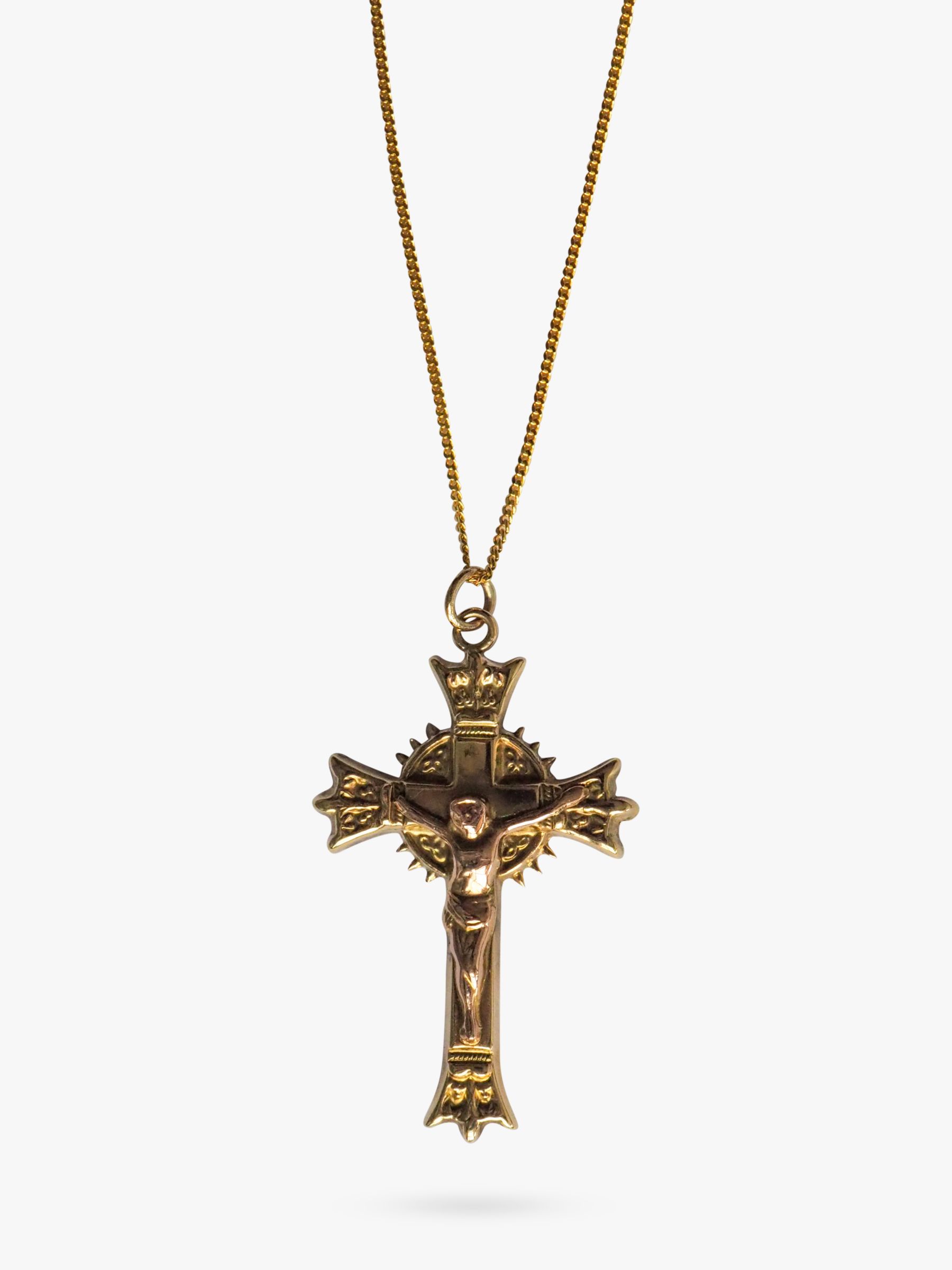 Gold cross deals necklace for sale