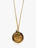 L & T Heirlooms Second Hand 9ct Gold Plated Sterling Silver Gemini Pendant Necklace, Dated Circa 1975