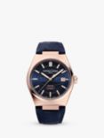 Frederique Constant FC-303N3NH4 Men's Highlife Automatic Leather Strap Watch, Blue