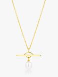 Claudia Bradby Chakra Freshwater Pearl Pendant Necklace, Yellow Gold