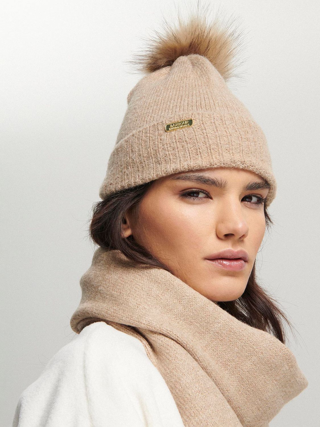 Womens barbour best sale hat and scarf