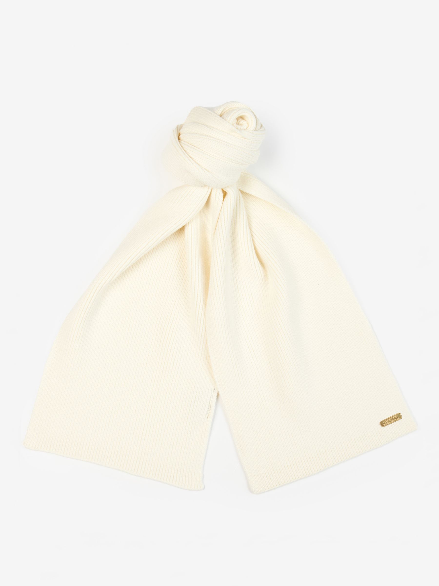 Barbour cheap scarf white