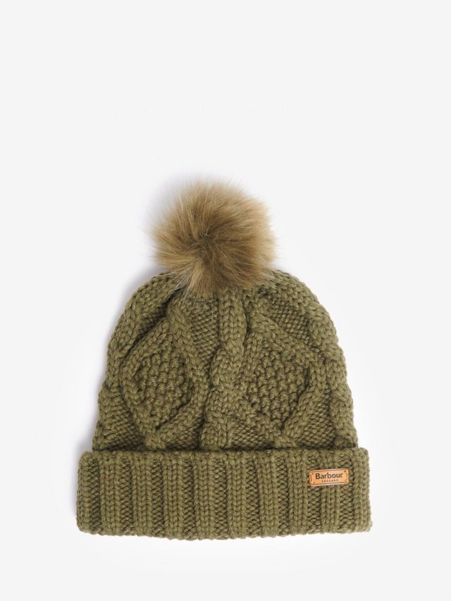 Barbour Ridley Beanie and Scarf Set, Olive