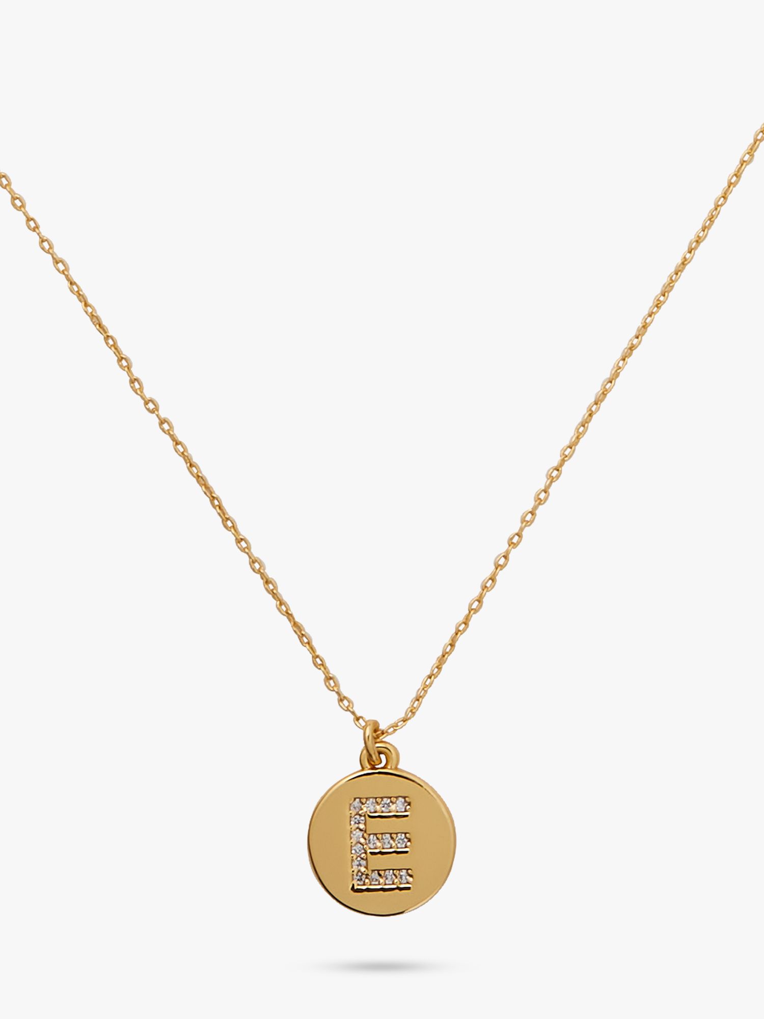 kate spade new york Mini Initial Pave Cubic Zirconia Pendant Necklace ...