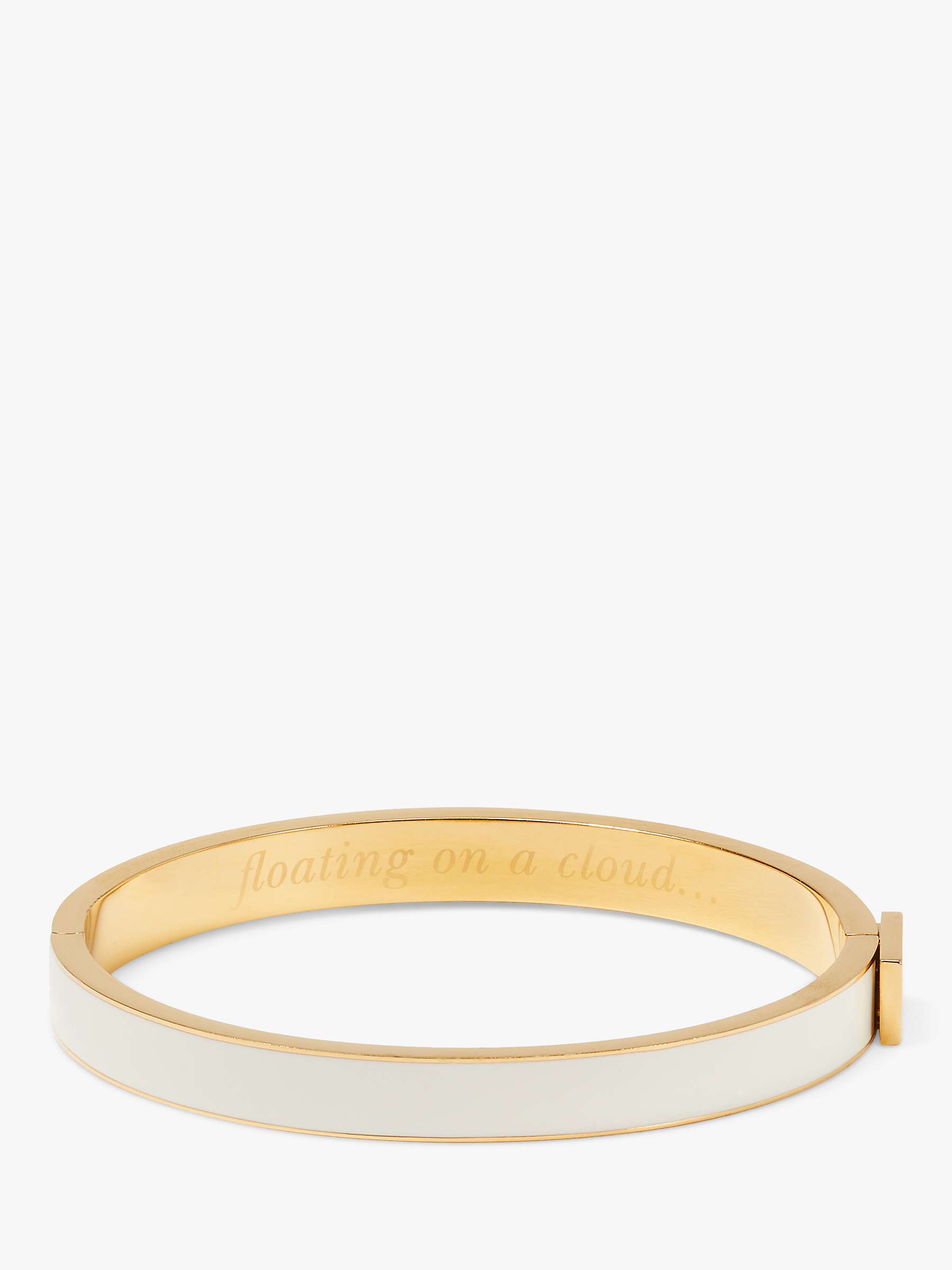 kate spade new york Floating On A Cloud Bangle, White/Gold at John ...