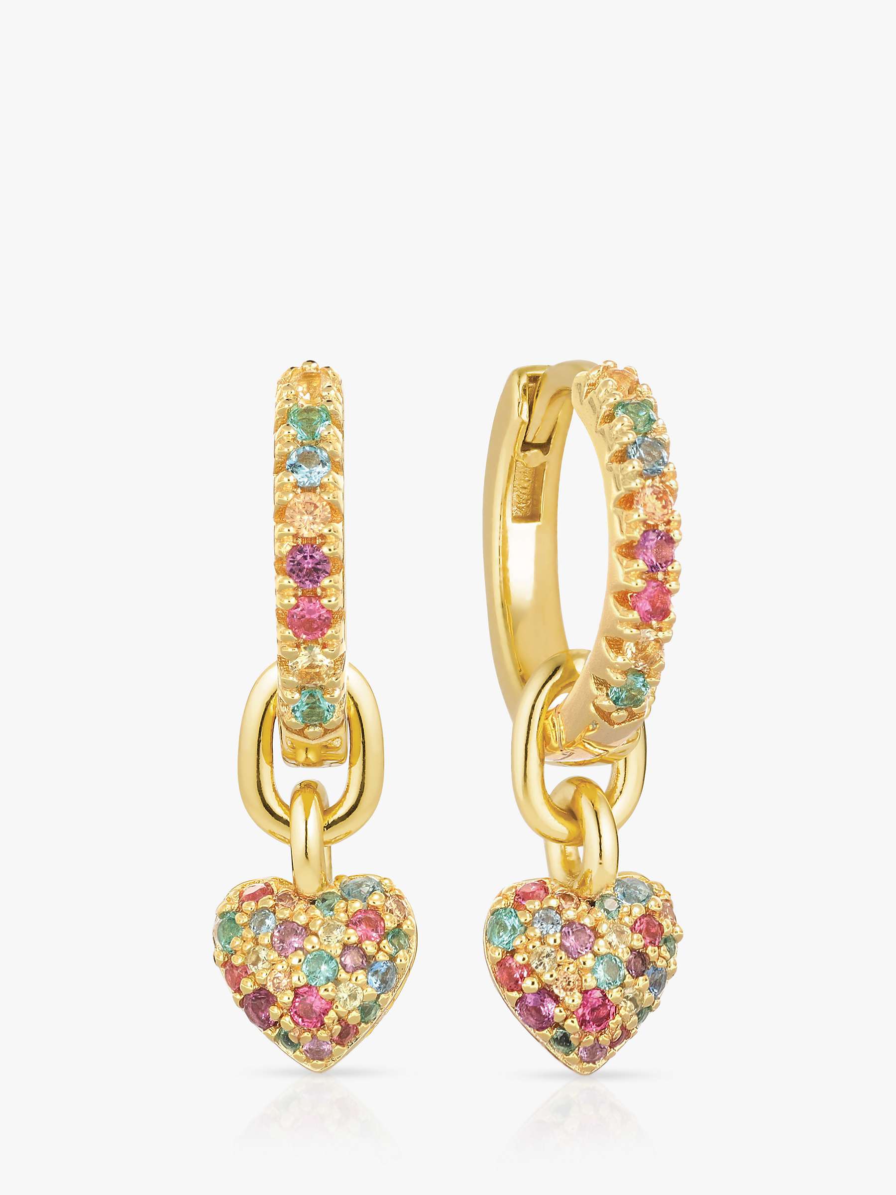 Buy Sif Jakobs Jewellery Caro Creolo Multicoloured Zirconia Detachable Charm Earrings, Gold Online at johnlewis.com