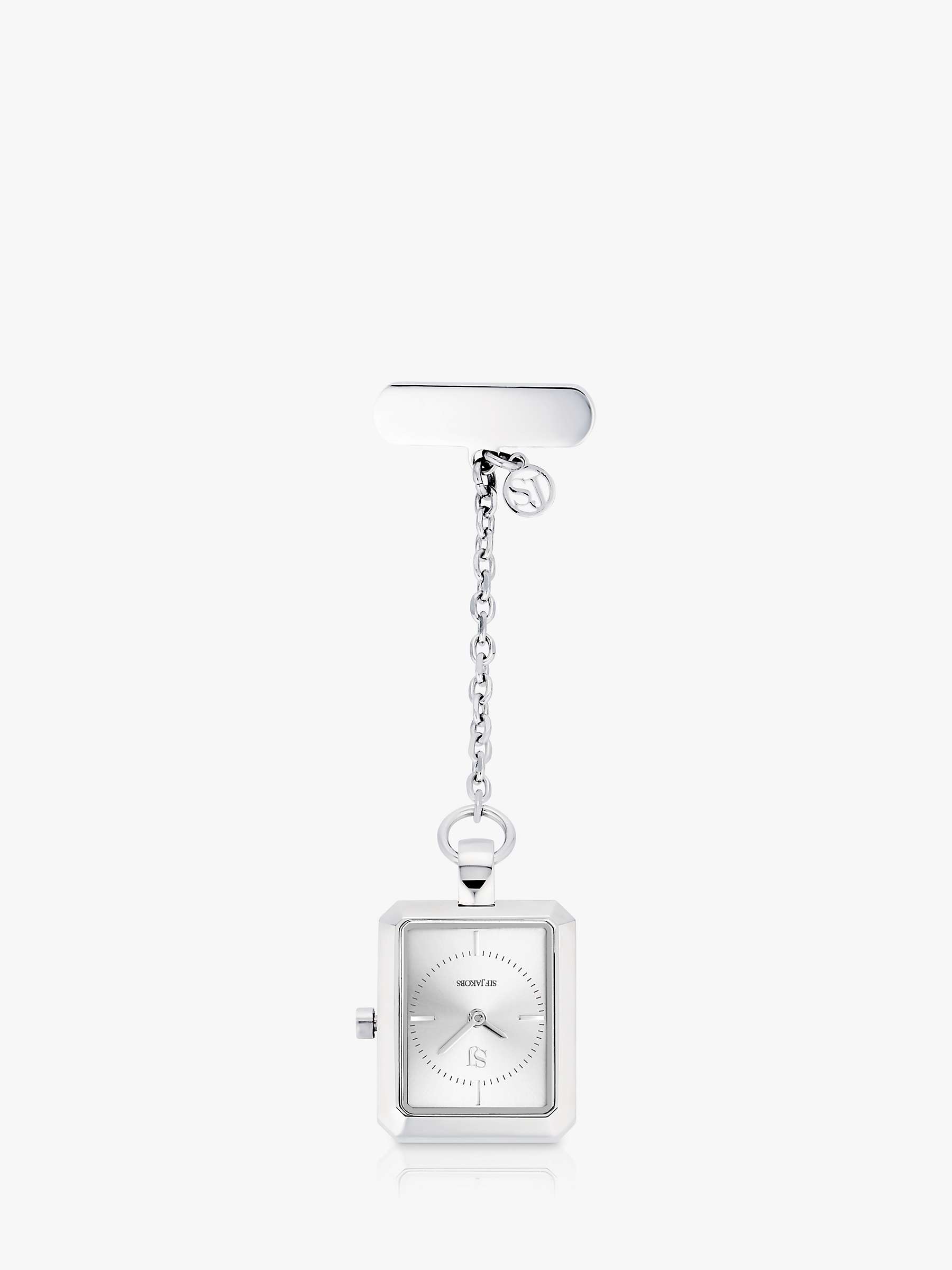 Buy Sif Jakobs Jewellery Francesca Silver Sunray Dial Pocket Watch, Silver Online at johnlewis.com