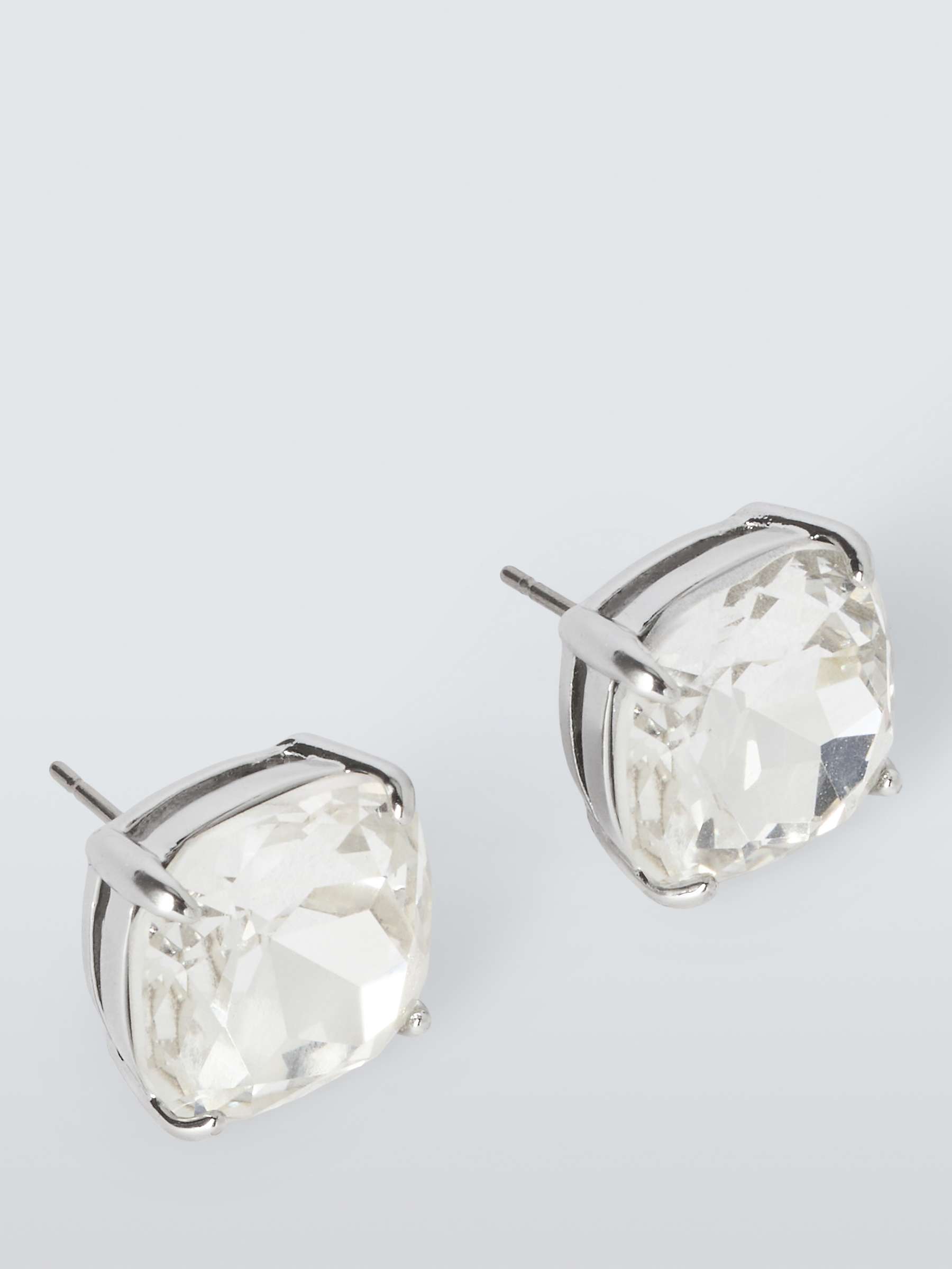 Buy kate spade new york Square Glass Stud Earrings, Silver Online at johnlewis.com