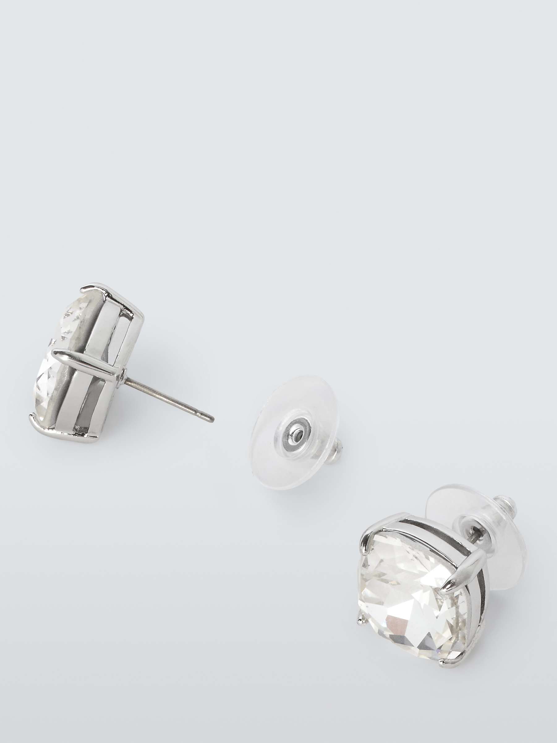 Buy kate spade new york Square Glass Stud Earrings, Silver Online at johnlewis.com