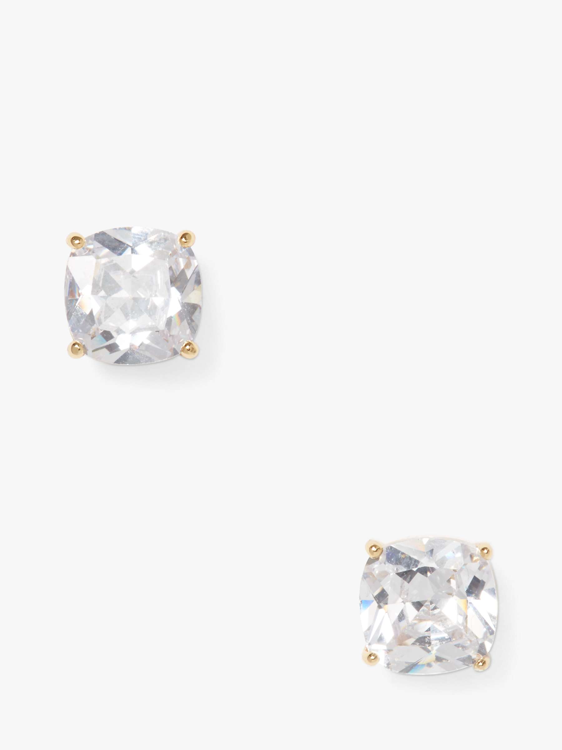 Buy kate spade new york Cubic Zirconia Square Stud Earrings, Gold/Clear Online at johnlewis.com