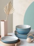 Denby Impression Stoneware Dinnerware Set, 12 Piece, Blue
