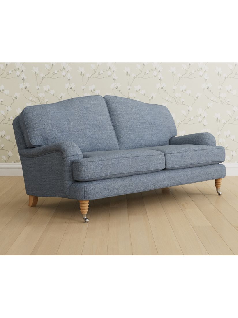 Lynden Range, Laura Ashley Lynden Medium 2 Seater Sofa, Oak Leg, Harley Dark Seaspray