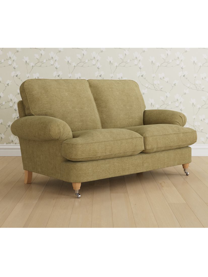 Beaumaris Range, Laura Ashley Beaumaris Small 2 Seater Sofa, Oak Leg, Orla Gold