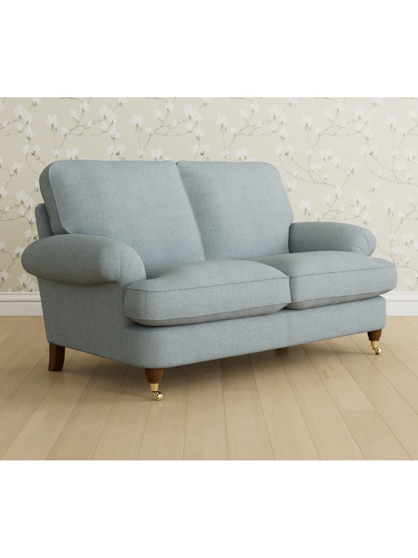 Beaumaris Range, Laura Ashley Beaumaris Small 2 Seater Sofa, Teak Leg, Anneliese Seaspray