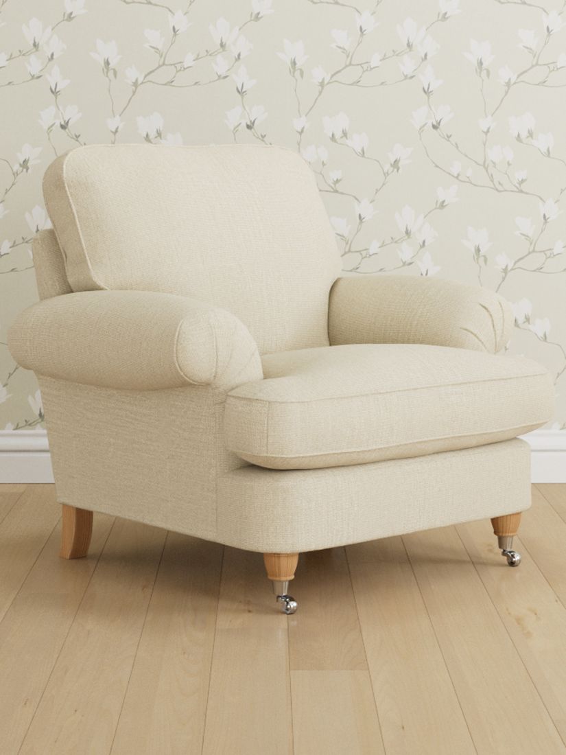 Laura Ashley Beaumaris Armchair, Oak Leg