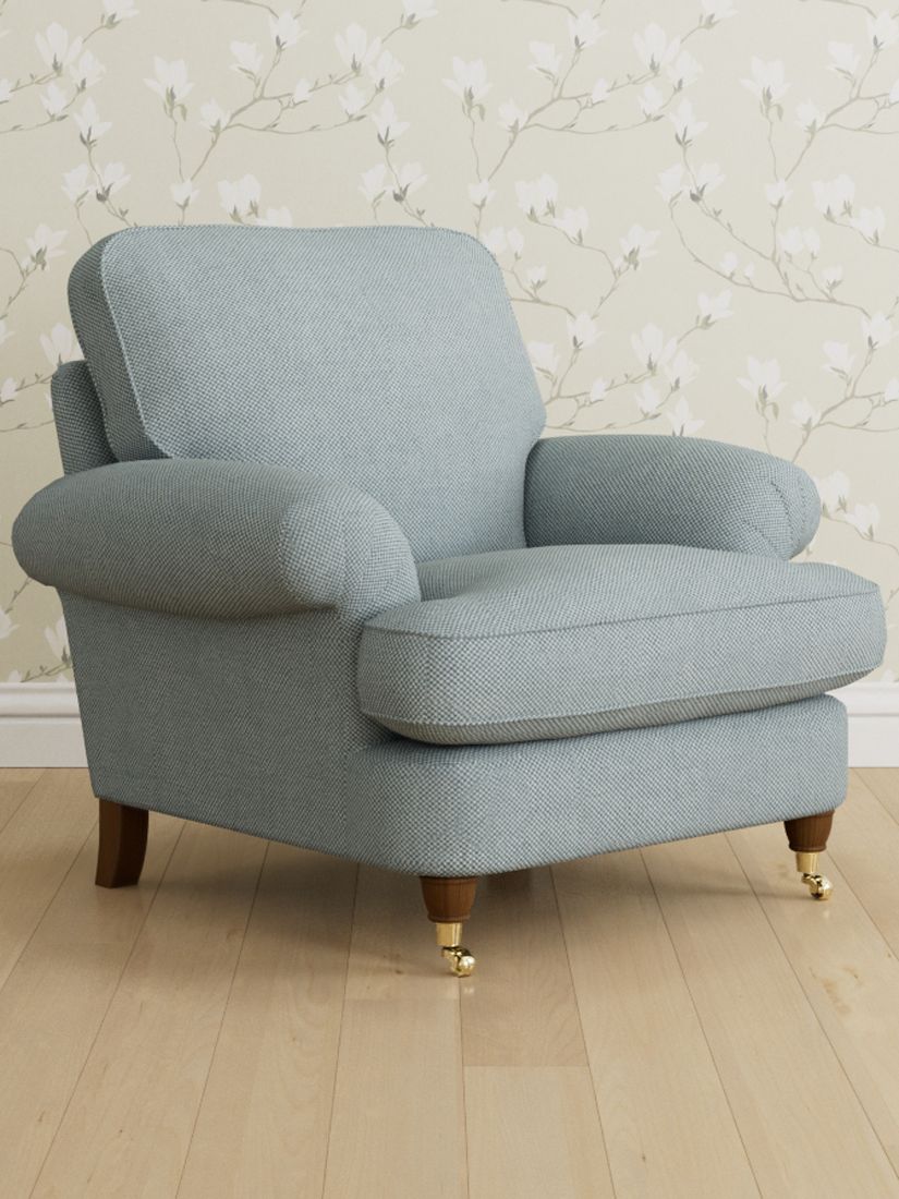 Beaumaris Range, Laura Ashley Beaumaris Armchair, Teak Leg, Anneliese Seaspray