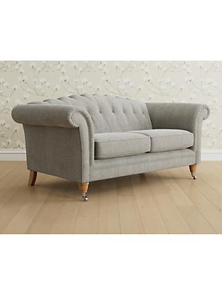 Gloucester Range, Laura Ashley Gloucester Medium 2 Seater Sofa, Oak Leg, Edwin Silver