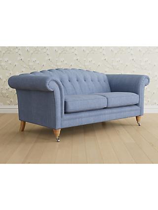 Gloucester Range, Laura Ashley Gloucester Large 3 Seater Sofa, Oak Leg, Edwin Seaspray
