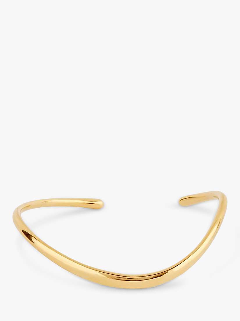 Buy Dinny Hall Open End Wave Cuff, Gold Online at johnlewis.com