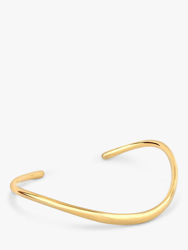 Dinny Hall Open End Wave Cuff, Gold