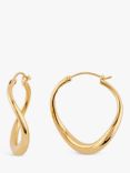 Dinny Hall Small Wave Hoops, Gold