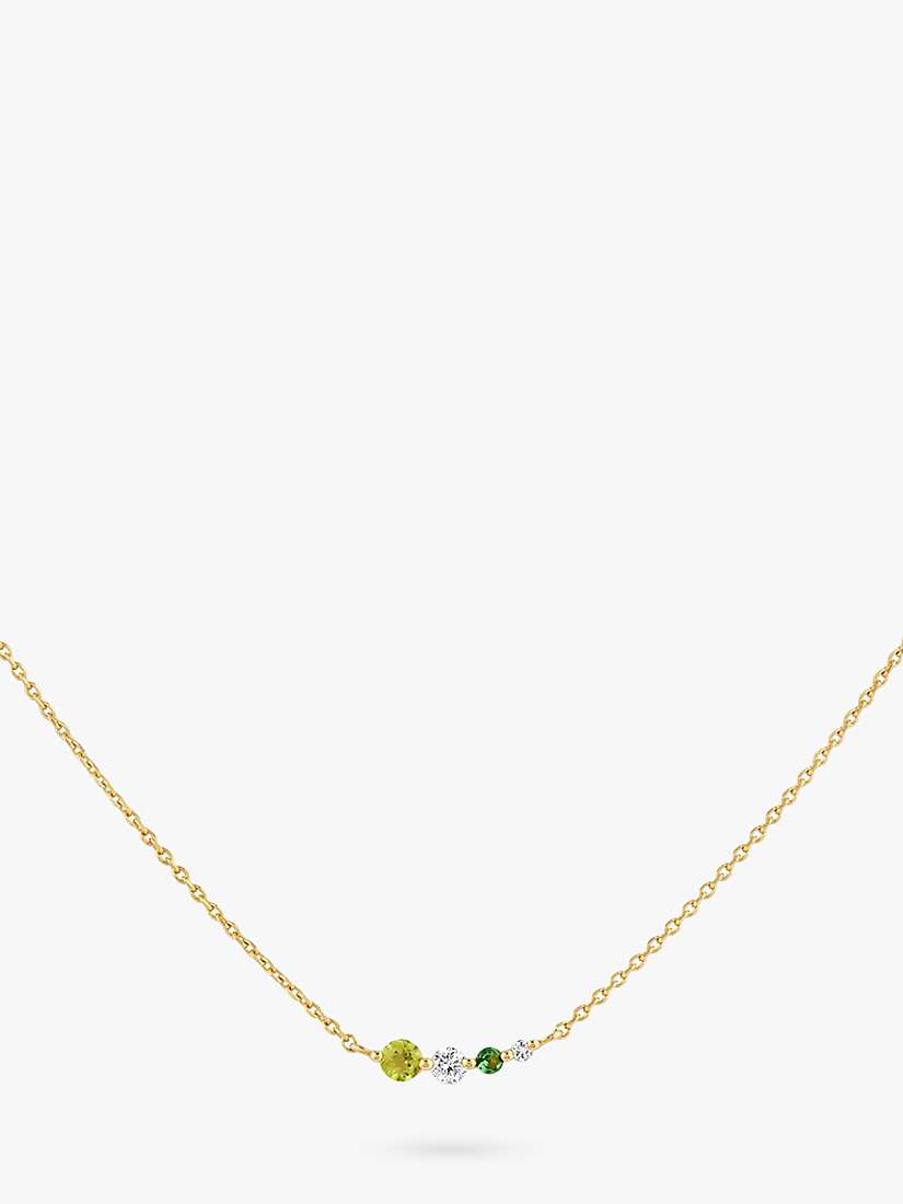 Buy Dinny Hall Shuga Diamond Tsavorite Peridot Necklace, Gold/Green Online at johnlewis.com