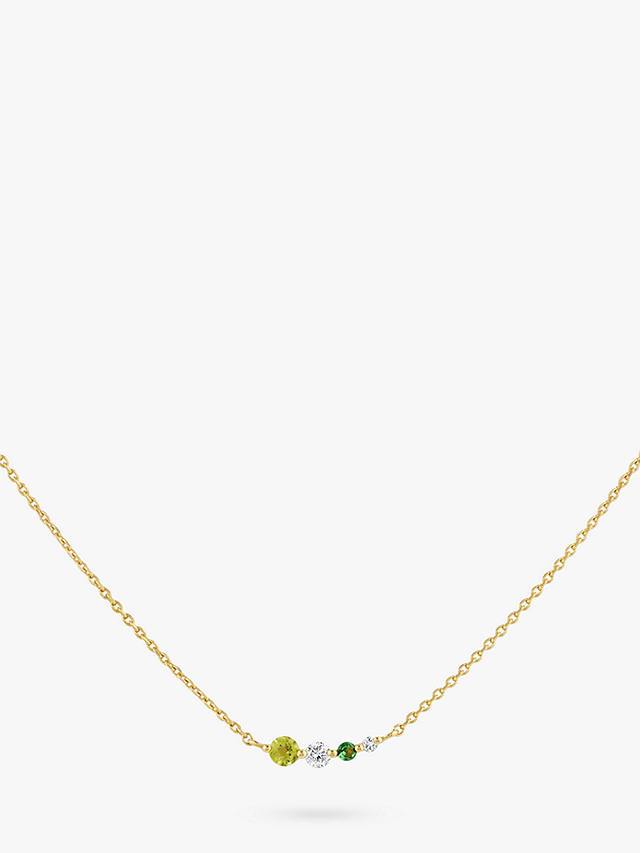 Dinny Hall Shuga Diamond Tsavorite Peridot Necklace, Gold/Green