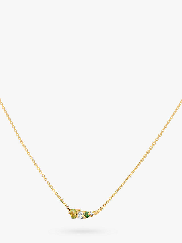 Dinny Hall Shuga Diamond Tsavorite Peridot Necklace, Gold/Green