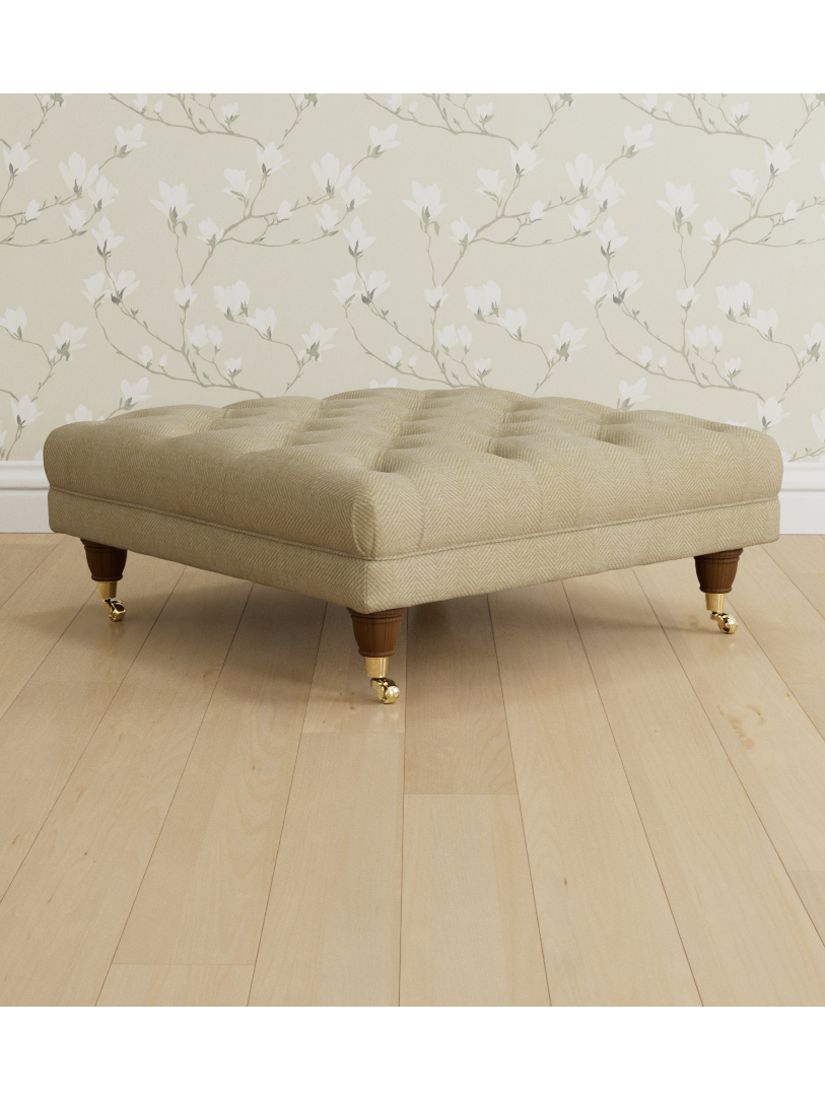 Glocester Range, Laura Ashley Gloucester Footstool, Teak Leg, Edwin Natural