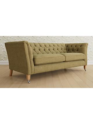 Chatsworth Range, Laura Ashley Chatsworth Large 3 Seater Sofa, Oak Leg, Orla Gold