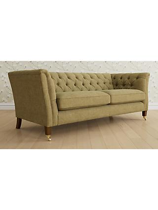 Chatsworth Range, Laura Ashley Chatsworth Large 3 Seater Sofa, Teak Leg, Orla Gold