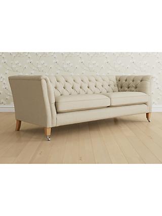 Laura Ashley Chatsworth Grand 4 Seater Sofa, Oak Leg
