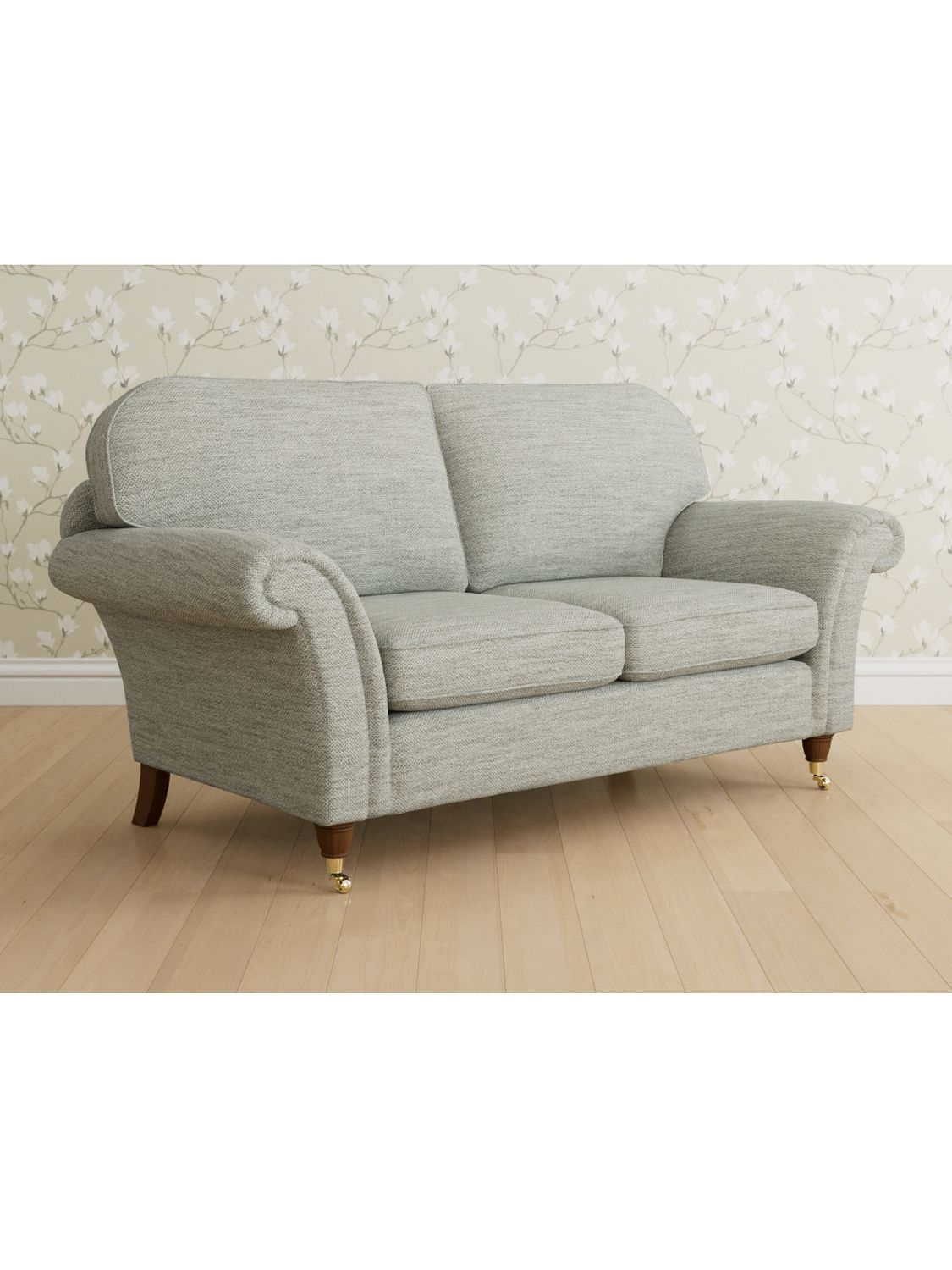 Laura Ashley Mortimer Medium 2 Seater Sofa, Teak Leg