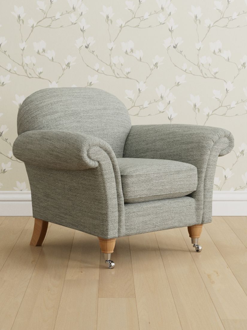 Laura Ashley Mortimer Armchair, Oak Leg