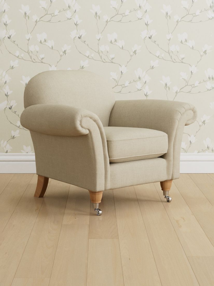 Moritmer Range, Laura Ashley Mortimer Armchair, Oak Leg, Wooton Natural