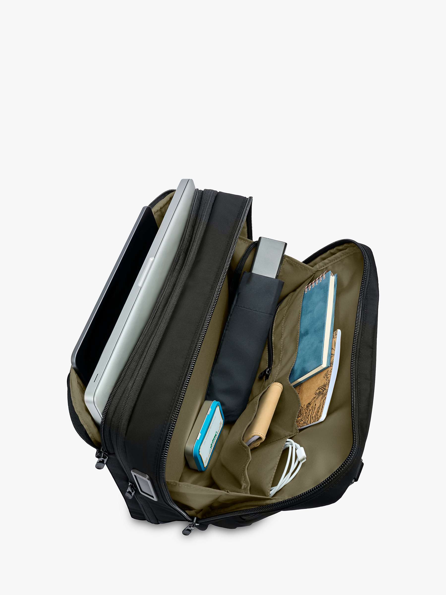 Buy Briggs & Riley HTA Medium Expandable Briefcase, Black Online at johnlewis.com