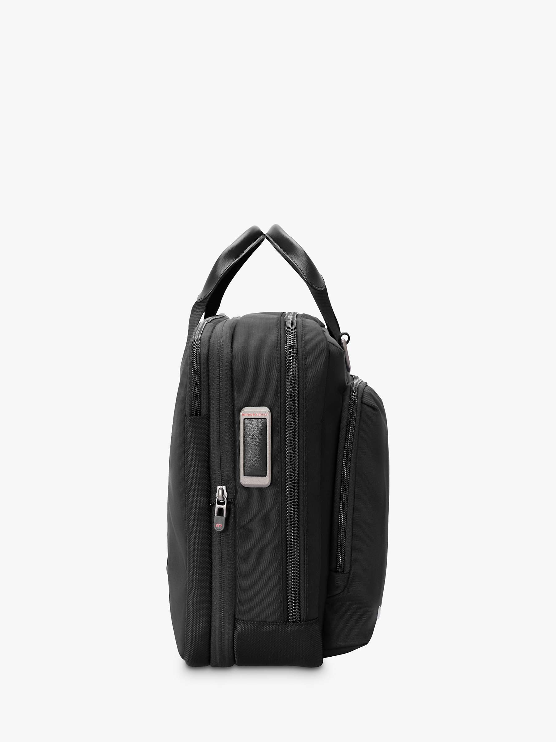 Buy Briggs & Riley HTA Medium Expandable Briefcase, Black Online at johnlewis.com
