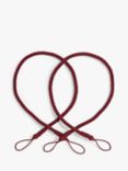 John Lewis Small Rope Tieback, Pack of 2, Burgundy