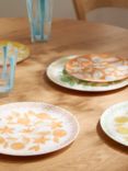 John Lewis Orangery Melamine Dinner Plate, Set of 4, 25.5cm, Multi