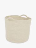 Great Little Trading Co Woven Storage Basket, Ivory