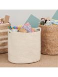 Great Little Trading Co Woven Storage Basket, Ivory