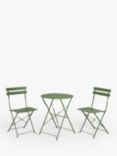 John Lewis ANYDAY Camden 2-Seater Garden Bistro Table & Chairs Set, Green