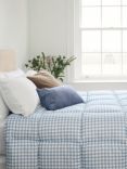 Night Lark Gingham Pattern Coverless Duvet, 4.5 Tog