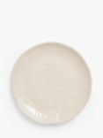 John Lewis Floral Debossed Stoneware Side Plate, 20.5cm