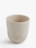 John Lewis Floral Debossed Stoneware Egg Cup