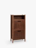 John Lewis Mid Century Shoe Cabinet, 2 Tier, Natural Honey